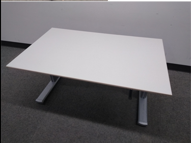 Steelcase, Crank, 47, White- height adjustable desk