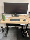 Height-adjustable desk, electric