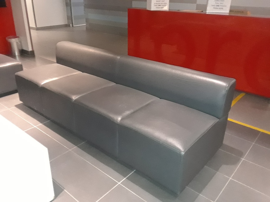 Leather Sofa - 7'4"