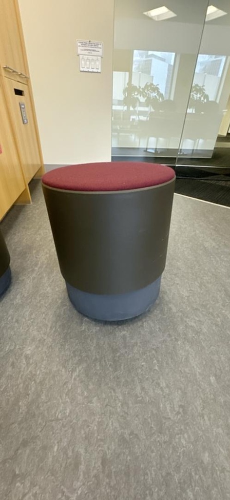 Wobble Guest Stool, Maroon