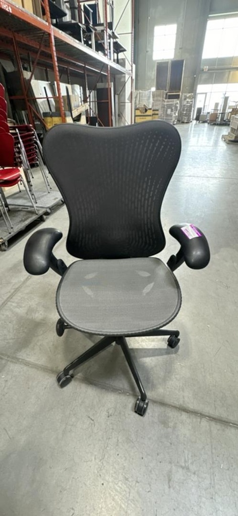 Herman Miller Mirra Meeting Chair, Black, 60" x 29" x 27"-35"