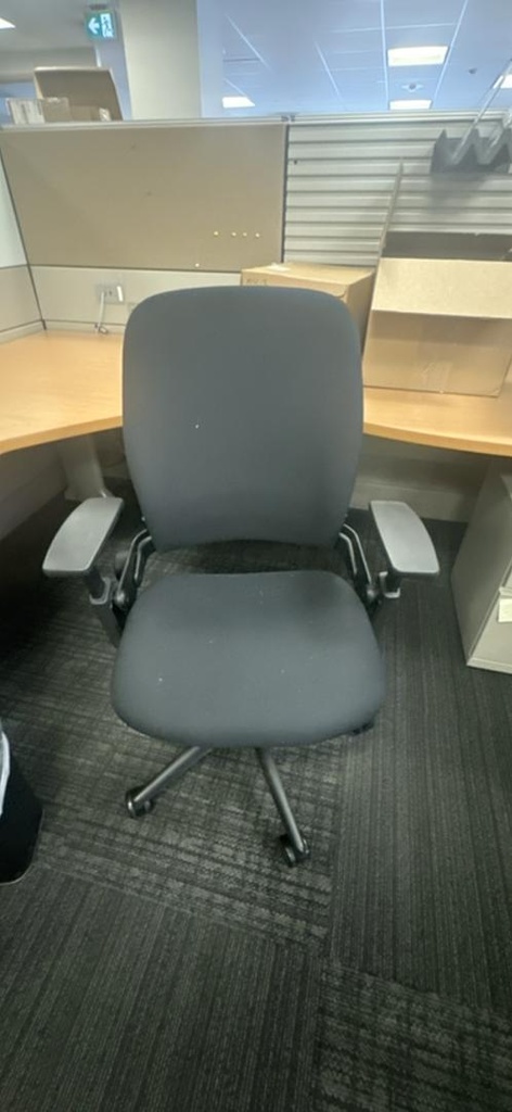 Steelcase Leap V2, Black, 36" x 18" x 72"