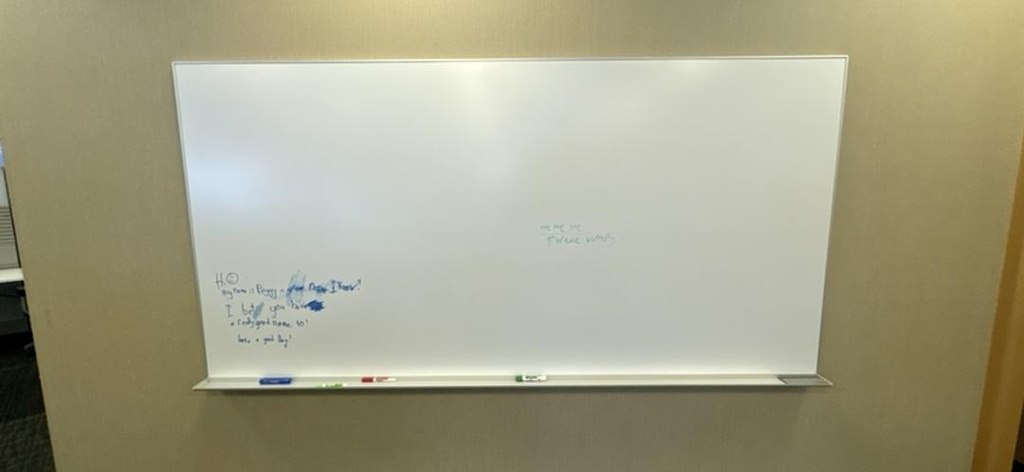 8' x 4' Magnetic Whiteboard, 72" x 48"