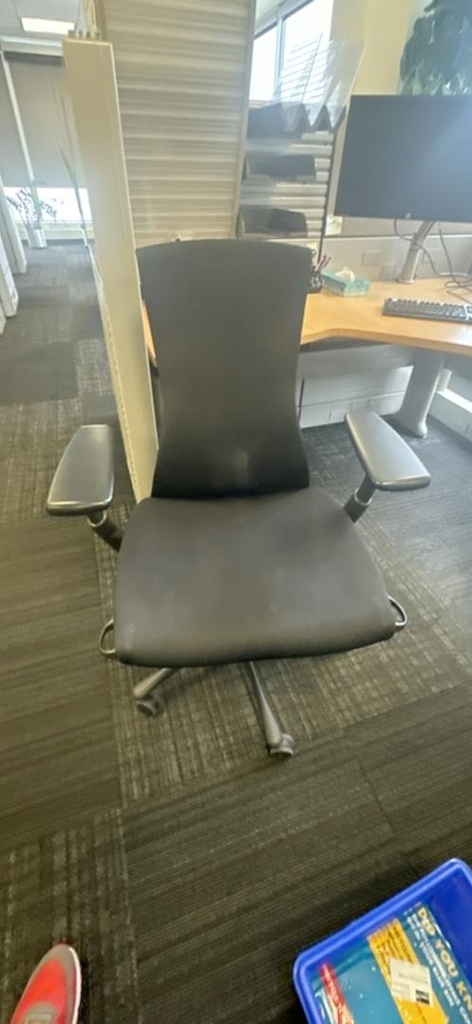 Herman Miller Embody Task Chair, Black, 96" x 48"