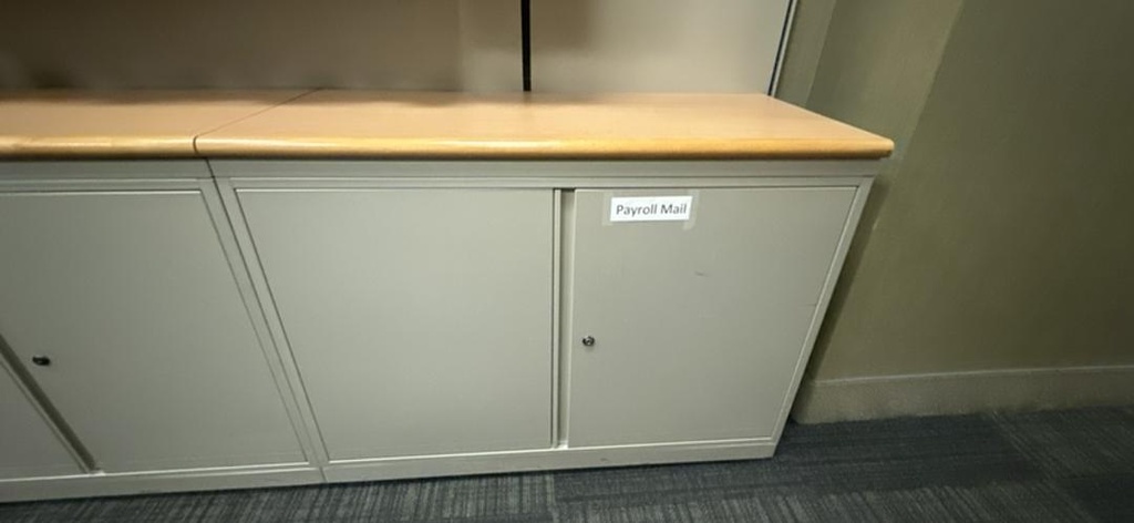 Metal 2-High Closed Storage, Grey