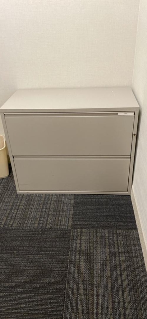 Metal 2-High Lateral Filing Cabinet