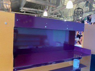Modular Shelf, purple, wall-mounted