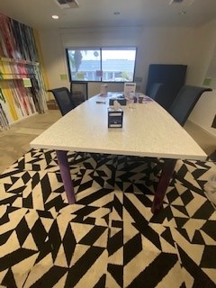 Conference table, grey/purple