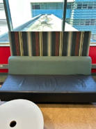 Teal+Black Pattern Backing Lounge