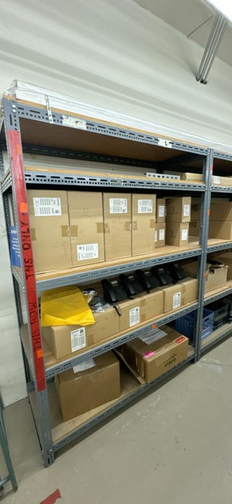 Metal Shelving, Various Heights