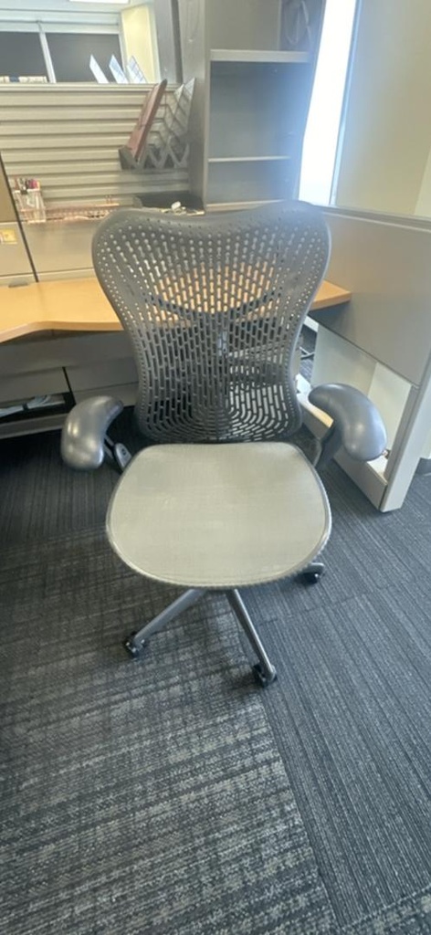 Herman Miller Mirra Task Chair, Grey/Black