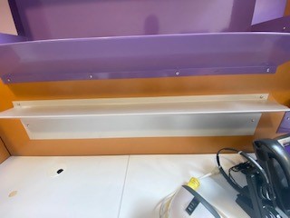 Shelf, grey, wall-mounted