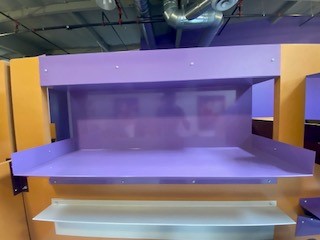 Shelf, purple, wall-mounted