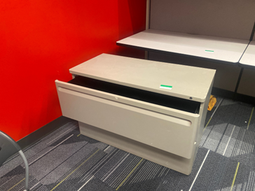 Beige 2-Drawer File Cabinet