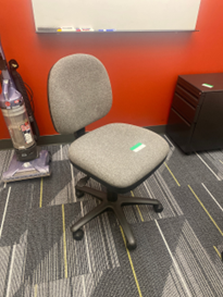 Grey Armless Task Chair