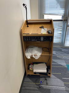 Wood A/V Podium