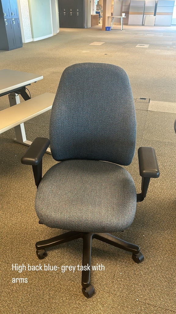 Highback Blue Grey Task Chair