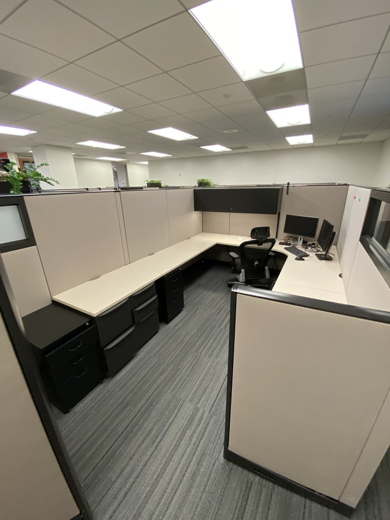 Black and Tan Manager's Workstation