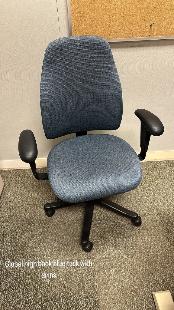 High Black Blue Task, with arms