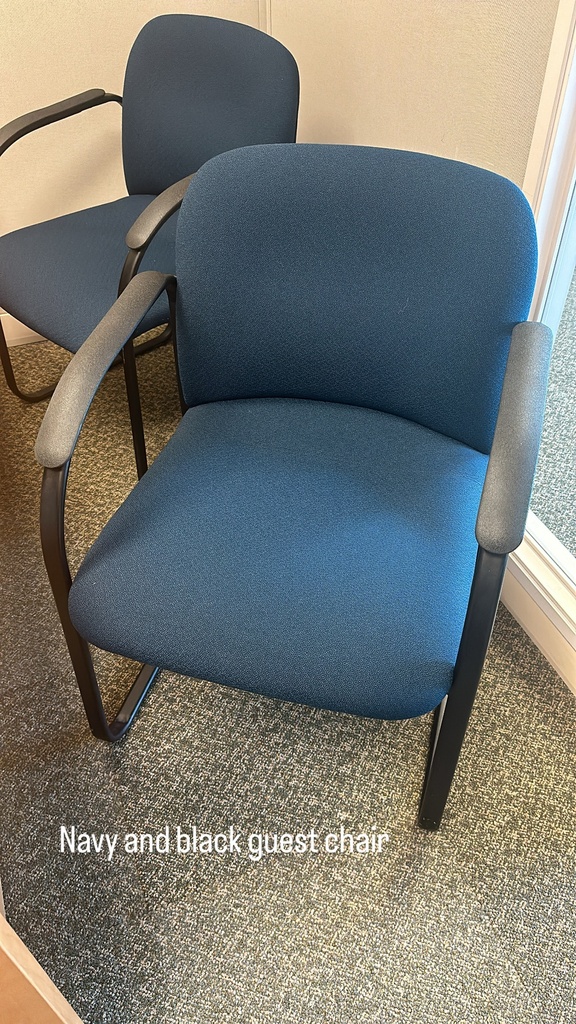 Navy/Black Guest Chair