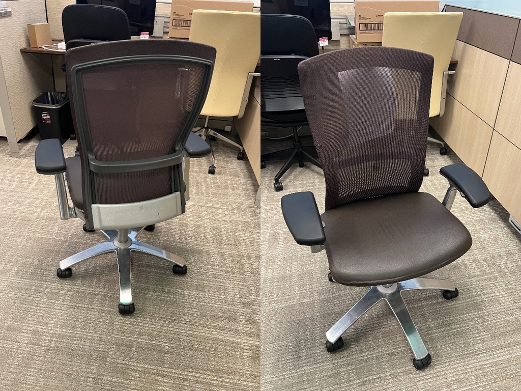 Brown Knoll Mesh Back Task Chair
