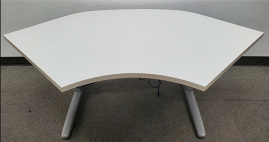 48" Electric Height-Adjustable Desk, White, KI brand