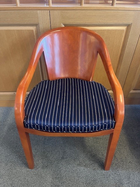 Wooden Guest Chair w/ cushion