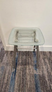 Square Glass End Table