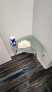 Triangle Glass End Table