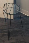 Round Glass End Table