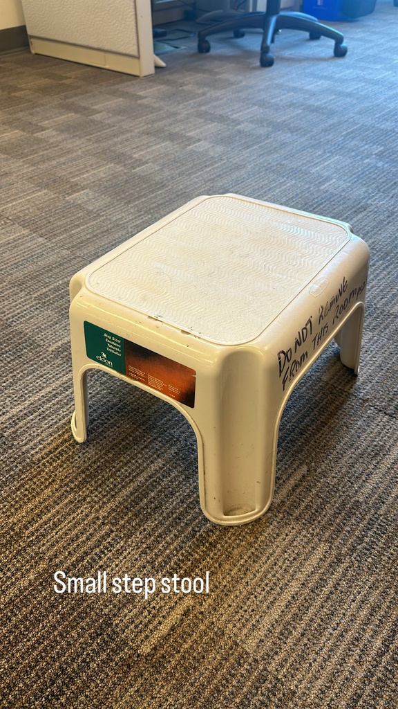 White stepstool