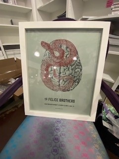 Art print, white frame