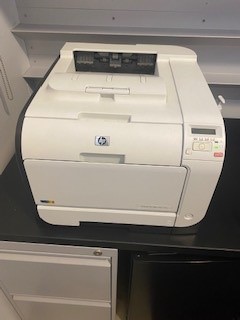 White HP LaserJet Pro 400