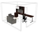 Hutch - 16 1/2"D x 40"H x 66"W