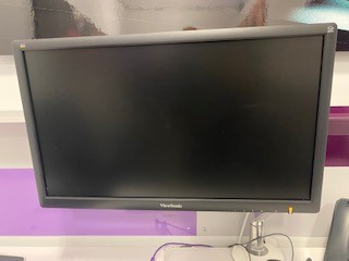 ViewSonic monitor, on arm