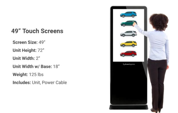 ScreenDynamics Totem Touch Screen, 49"