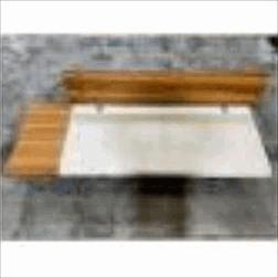 Kurv Bench w/Wood Back,Wood Tbl,29"Dx78"W,Non-Contrast, Left