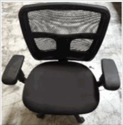 Blake Chair with Arms/Casters (KR25 1140 CARBON)