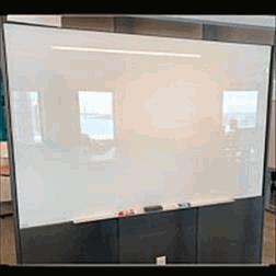 Infinity Glass Dry-Erase Board, White Surface, 72x48H (6' x 4')