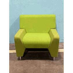 MYLL4L - LIME GREEN MyWay Low Arms Lounge Chair, 4 - Legs(33Wx33Dx29.50Hx19SH)