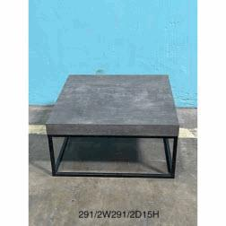 Coffee Table with Metal Base (29.50Wx29.50Dx15H)