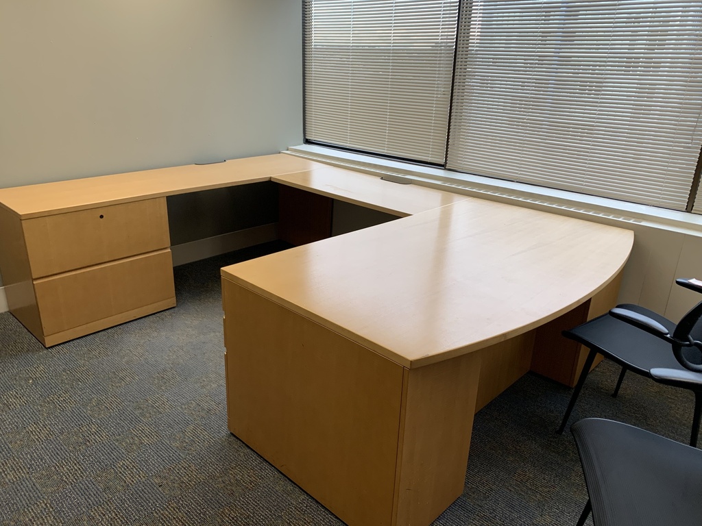 Wooden U Shaped Desk