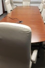 10 Person Rectangular Mohogany meeting table