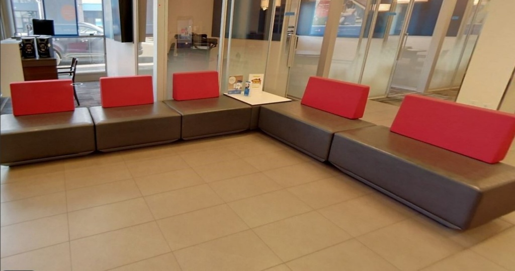 Red/Grey Lounge Seats