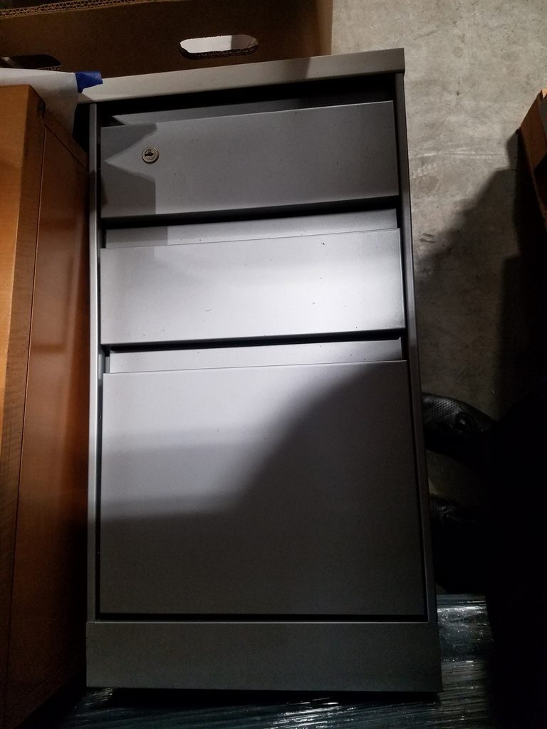 27"x15"x24" Grey Pedestal B,B,F