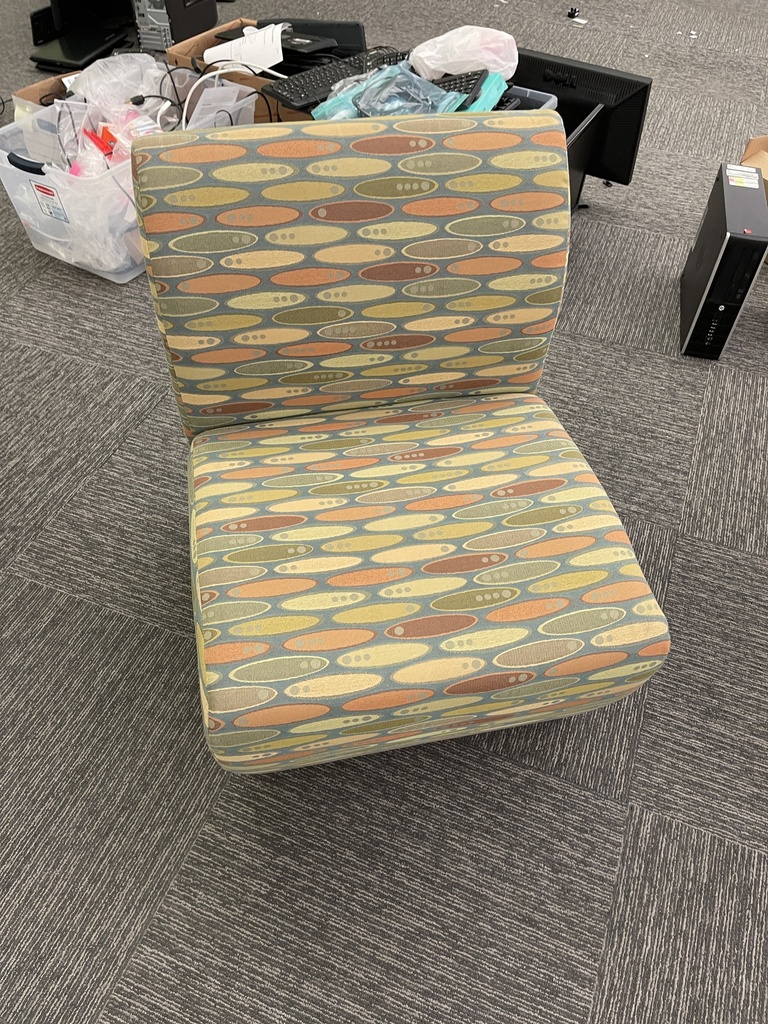 Green Pattern Lounge Chairs