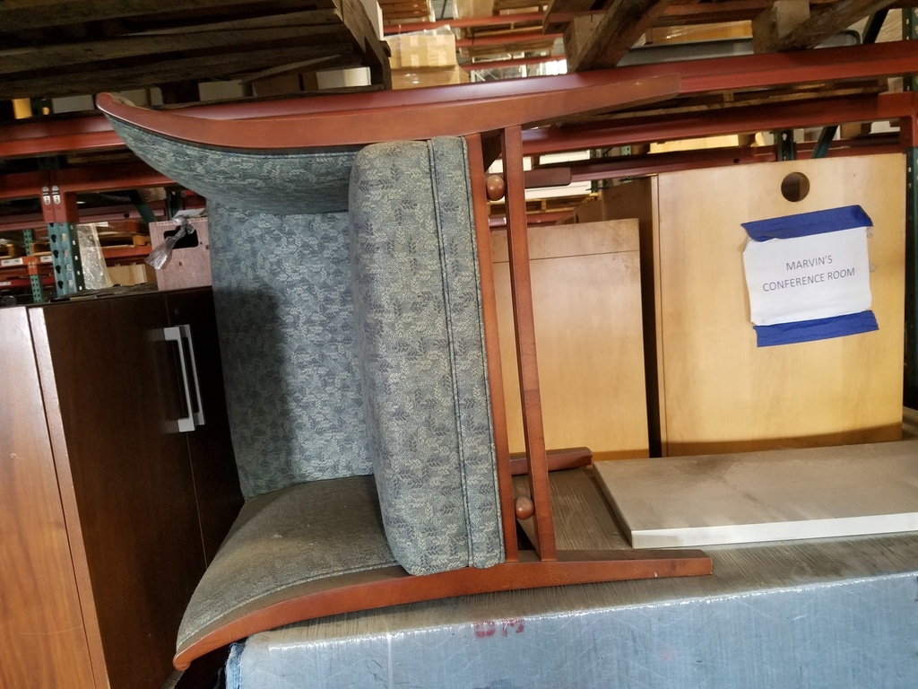 Brayton Lounge Chair, Green Pattern