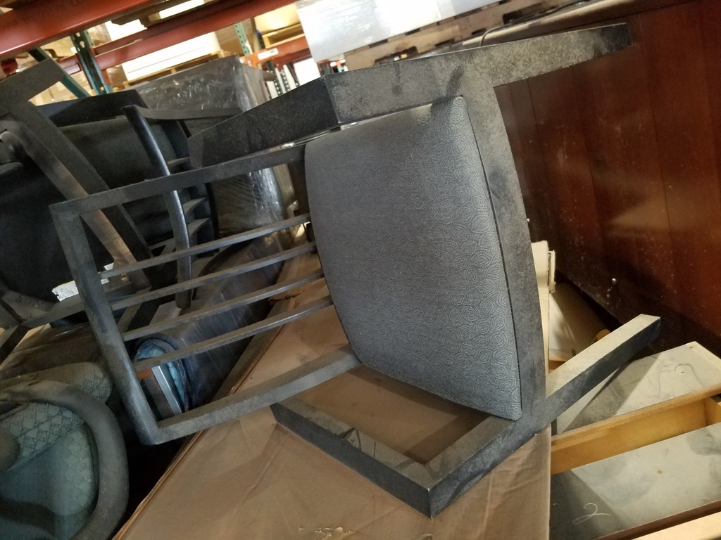 Side Chair, Green Pattern