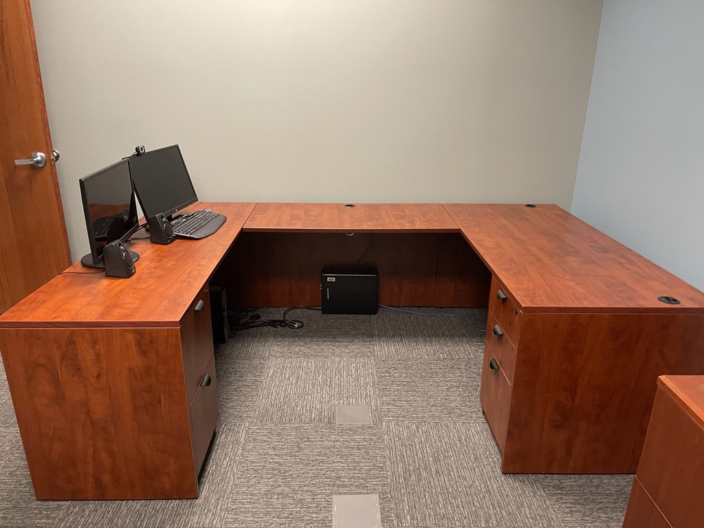 Wood U-Shaped Desk