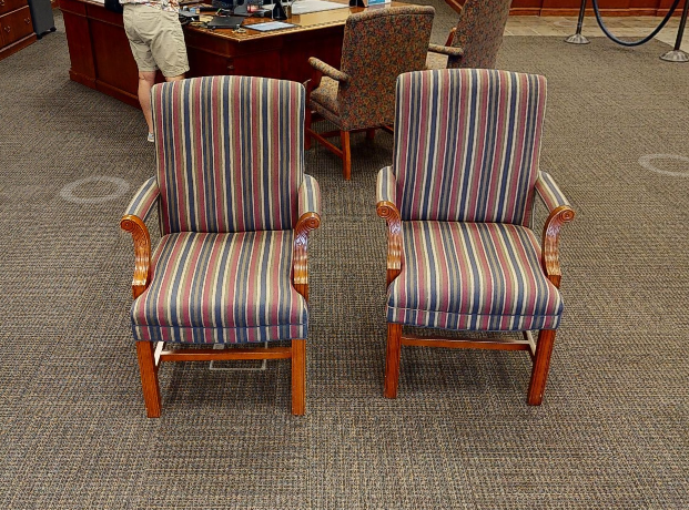 Lounge Chairs, Striped